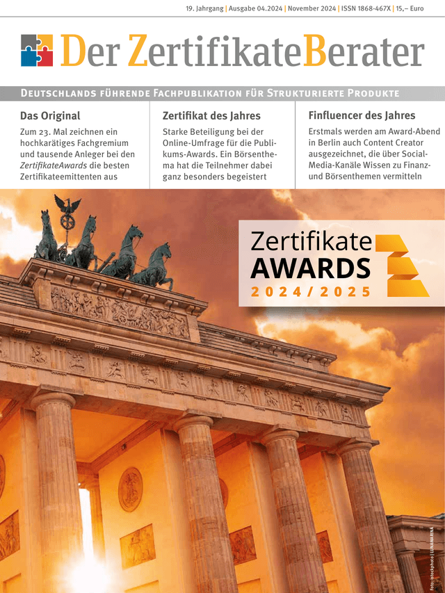 Titelbild Zertifikateberater | Nov. 2024